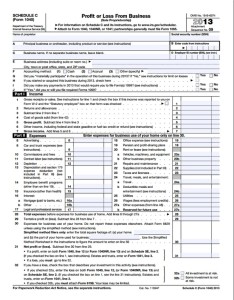 The 2014 Schedule C for Small Businesses  freelance writing tax forms